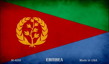 M-4008 3.5 x 2 in. Eritrea Flag Novelty Metal Magnet