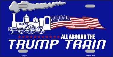 Picture of Smart Blonde LP-13591 6 x 12 in. Trump Train Novelty Metal License Plate Tag