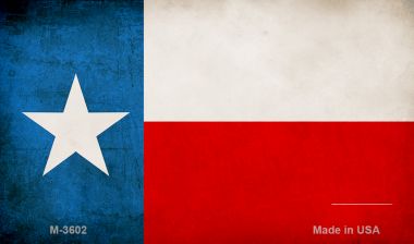 3.5 x 2 in. Texas State Flag Novelty Metal Magnet