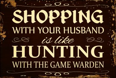 Shopping Novelty Metal Large Parking Sign LGP-1295