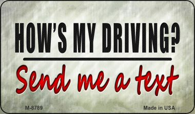 M-8789 3.5 x 2 in. Send Me A Text Novelty Metal Magnet
