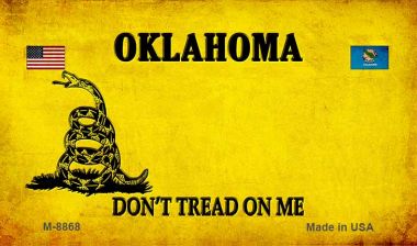 M-8868 3.5 x 2 in. Oklahoma Do Not Tread Novelty Metal Magnet