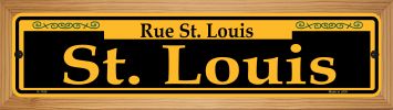 SMART BLONDE St. Louis Yellow Novelty Wood Mounted Small Metal Street Sign WB-K-1180