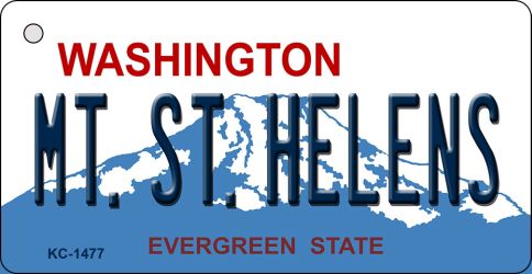 SMART BLONDE MT St Helens Washington State License Plate Novelty Metal Key Chain KC-1477