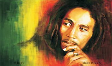 M-5354 3.5 x 2 in. Bob Marley Novelty Metal Magnet