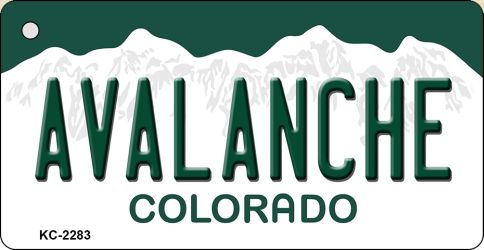 SMART BLONDE Avalanche Colorado State License Plate Novelty Metal Key Chain KC-2283