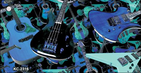 SMART BLONDE Guitars Blue Novelty Metal Key Chain KC-2316