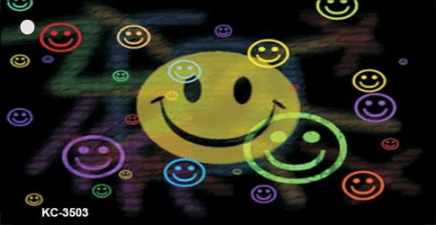 SMART BLONDE Smiley Novelty Metal Key Chain KC-3503