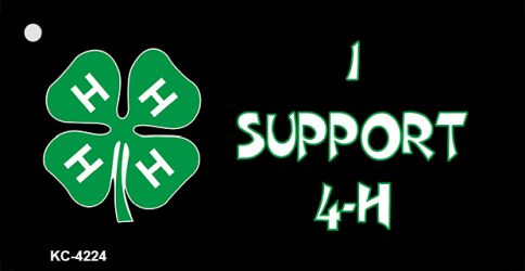 SMART BLONDE I Support 4-H Novelty Metal Key Chain KC-4224