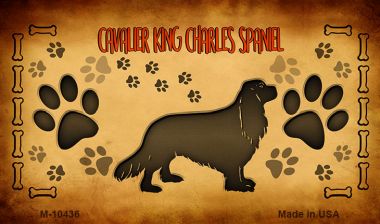 M-10436 3.5 x 2 in. Cavalier King Charles Spaniel Novelty Metal Magnet