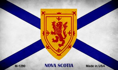 M-1290 3.5 x 2 in. Nova Scotia Flag Novelty Metal Magnet
