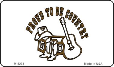M5234 35 x 2 in Proud to Be Country Novelty Metal Magnet