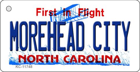 SMART BLONDE Morehead City North Carolina State Novelty Metal Key Chain KC-11748