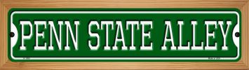 SMART BLONDE Penn State Alley Novelty Wood Mounted Small Metal Street Sign WB-K-1090