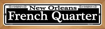 SMART BLONDE New Orleans French Quarter Novelty Wood Mounted Small Metal Street Sign WB-K-1105
