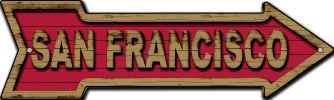 SMART BLONDE San Francisco Novelty Mini Metal Arrow MA-334