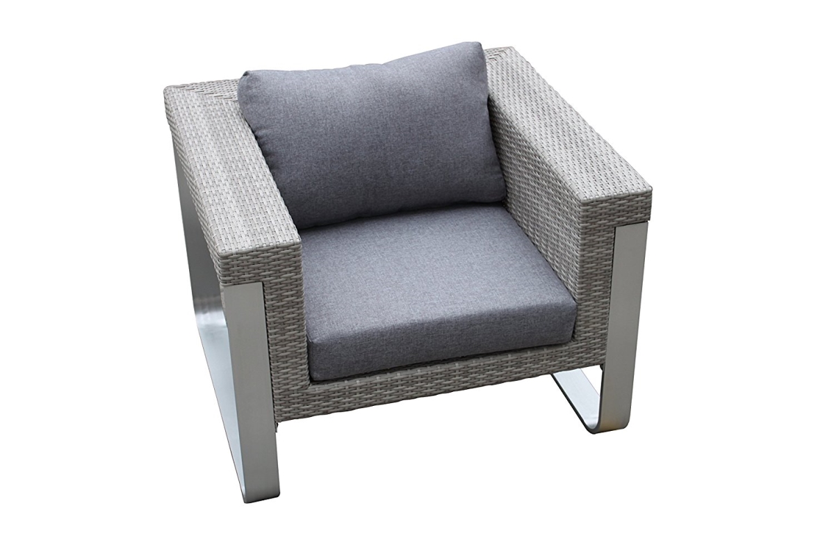 38.2 x 35.4 x 28.7 in. Single Sofa with 12 cm Cusion & Back Pillow