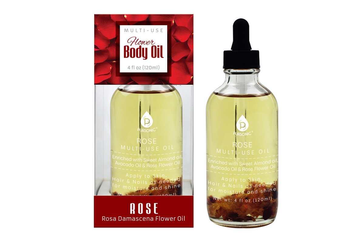 Picture of Pursonic FBORE120 Flower Body Oils&#44; Rose