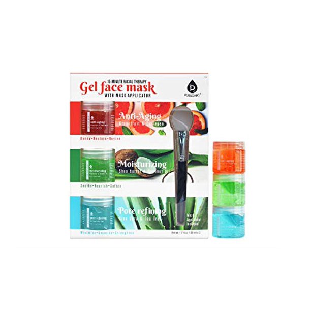 Gel & Mud Face Mask with Applicator - Pack of 2