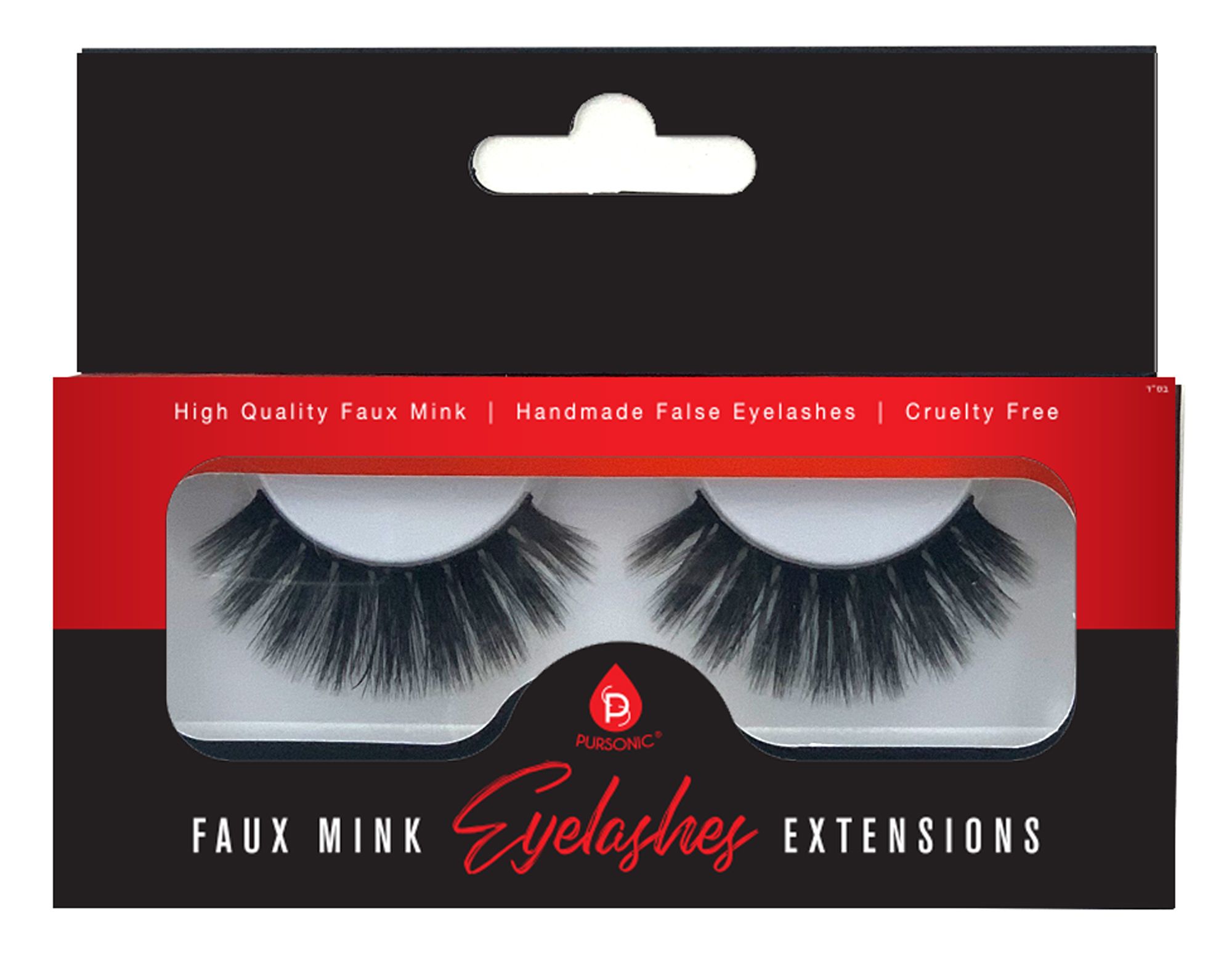 COG291 Faux Mink Style False Eyelashes - 1 Pair Pack