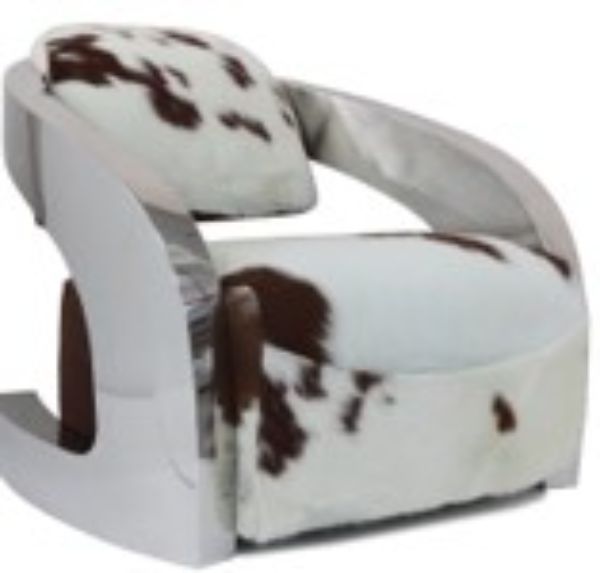 Cow Hide Outdoor Chair, Brown