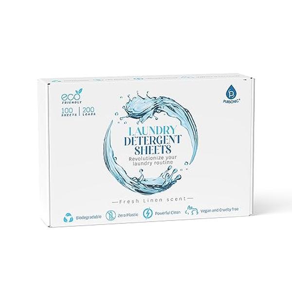 Eco Friendly Laundry Detergent Sheets - 100 Count