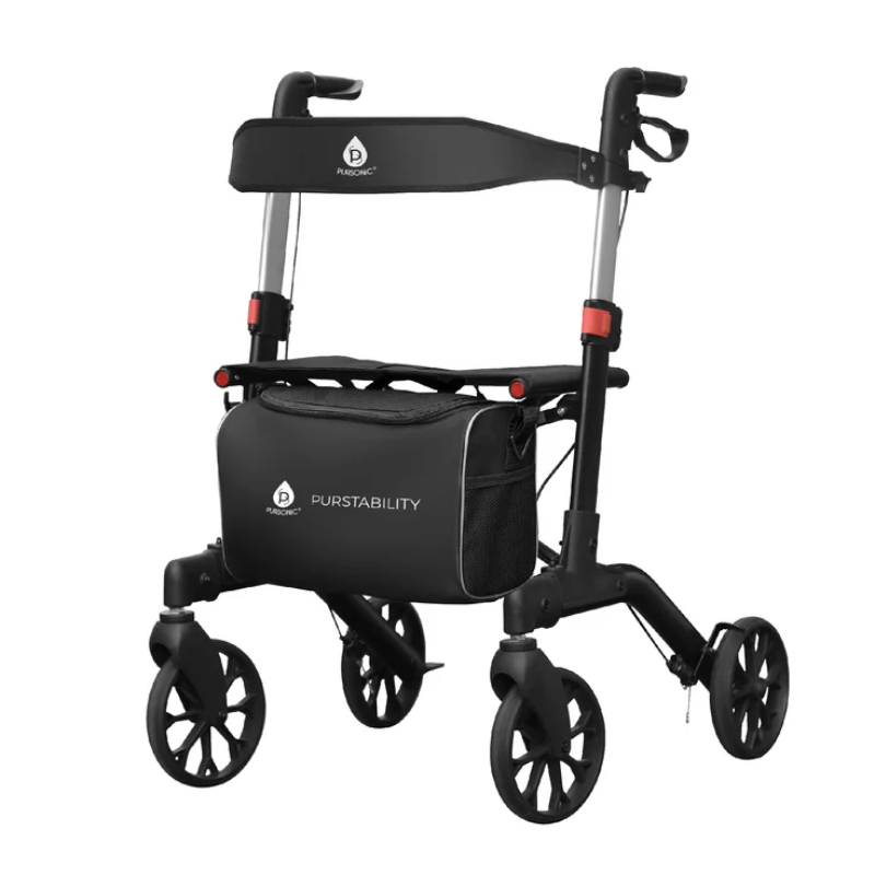 RTF100 Foldable Wheeled Walker with Backrest & Bag