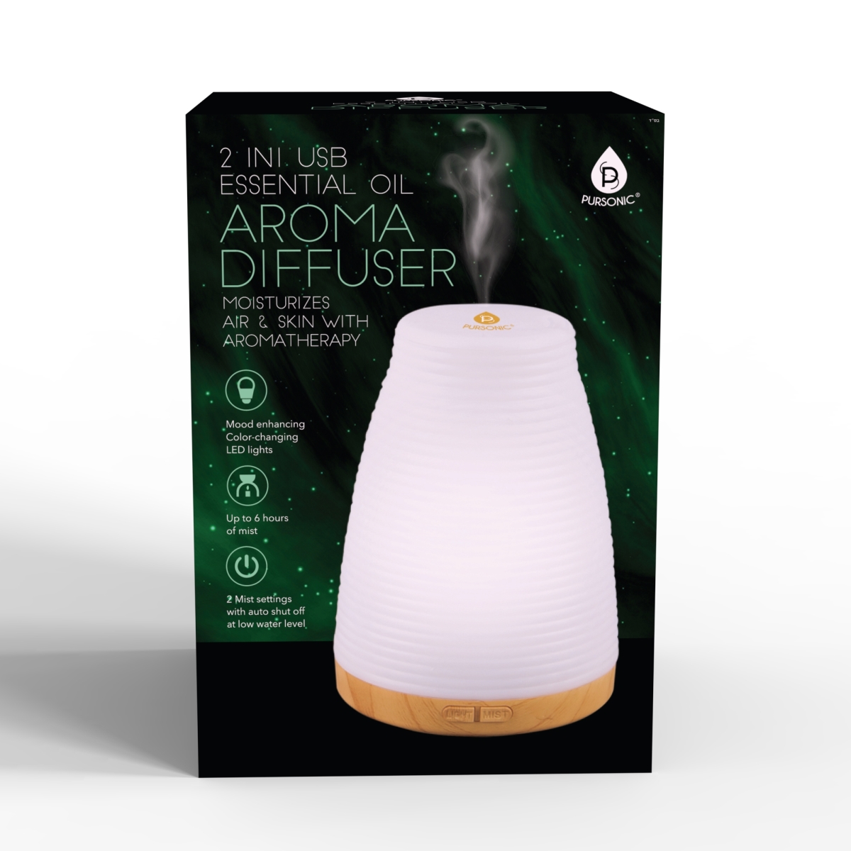 Picture of Pursonic ADUSB52 2-in-1 Essential Oil Aroma Diffuser & Humidifier