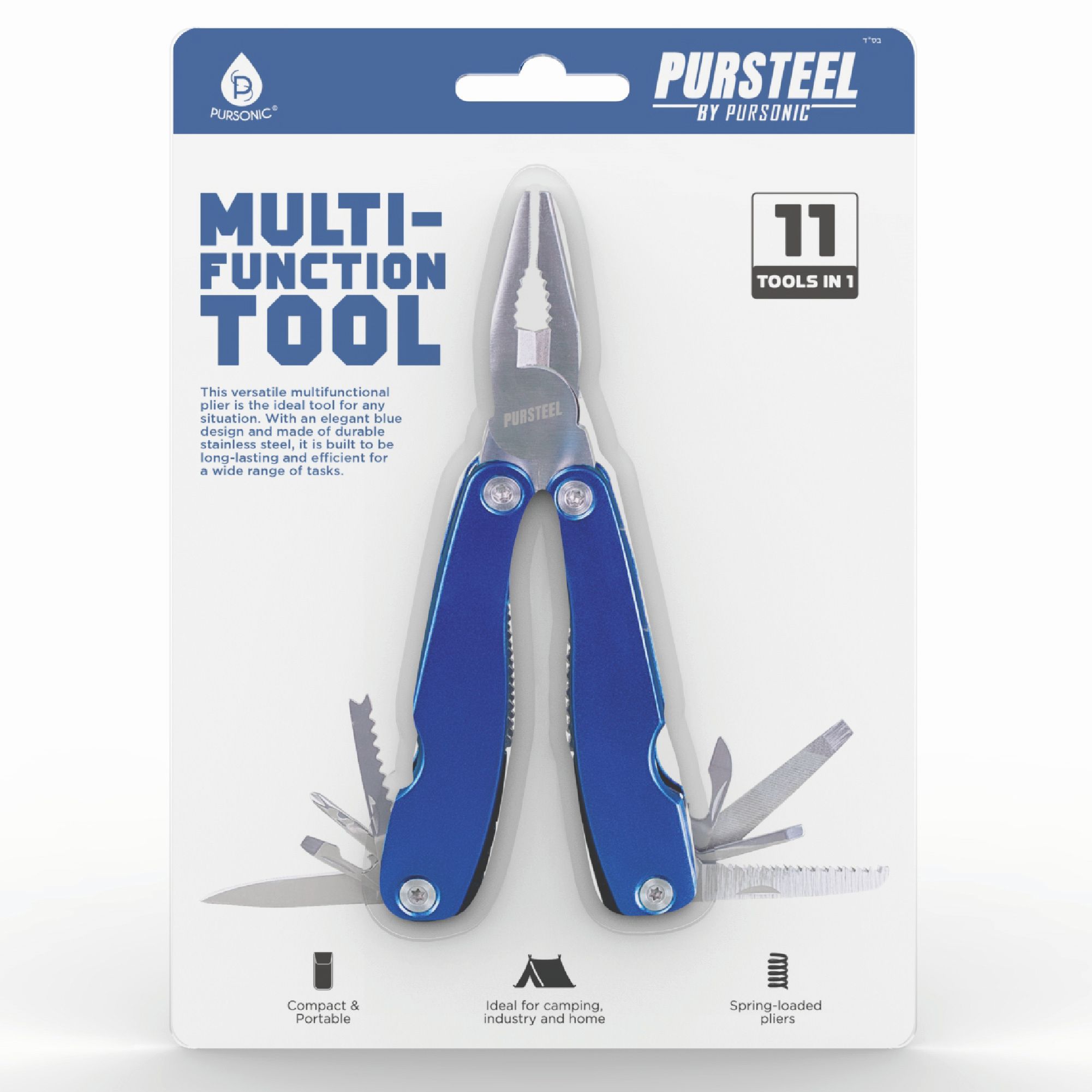 Picture of Pursonic PSHTS11XL 11-in-1 Multi Function Tool - Extra Large