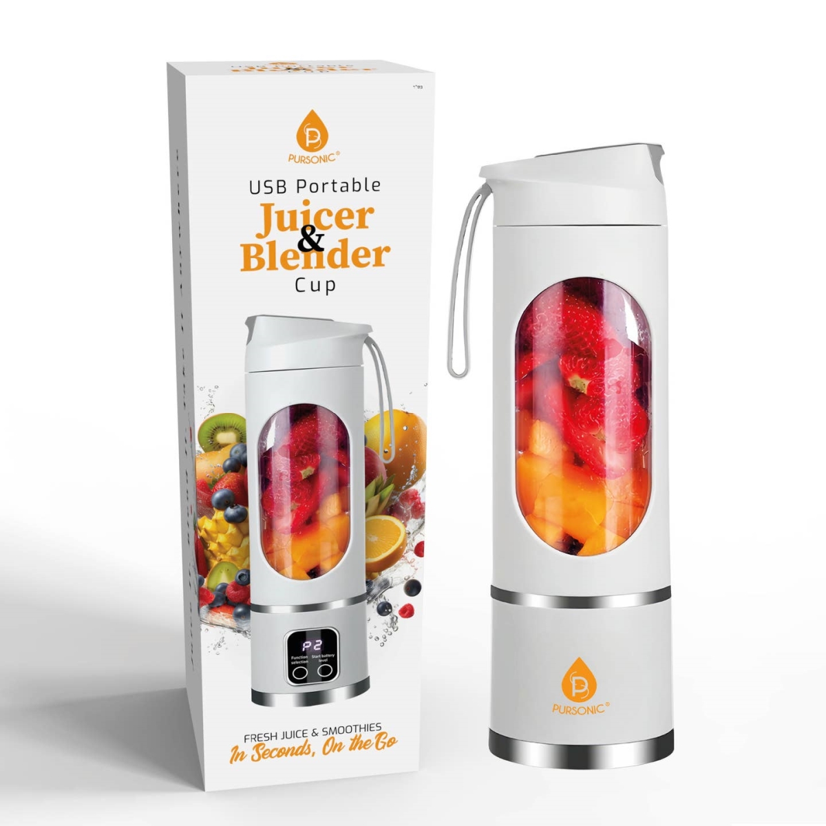 Picture of Pursonic JB3 USB Rechargeable Juicer & Blender Cup