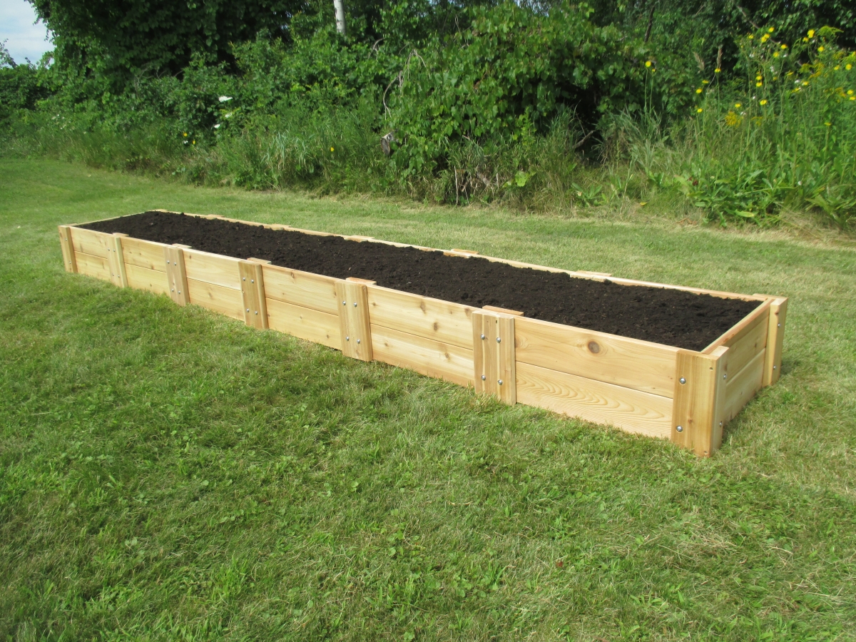 Cedar Raised Garden Bed, 2 ft. x 12 ft. x 11 in.