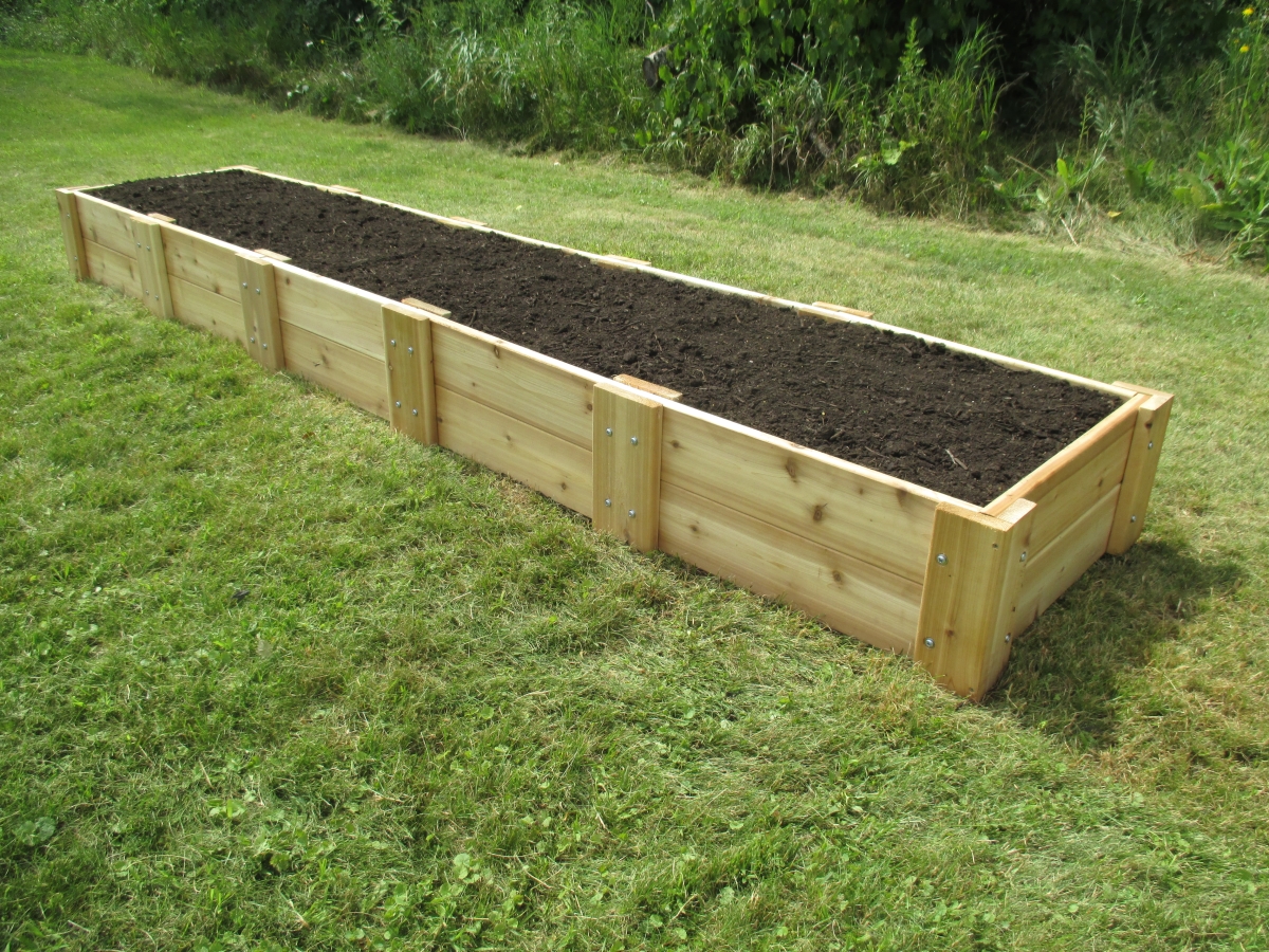 Cedar Raised Garden Bed, 2 ft. x 10 ft. x 11 in.