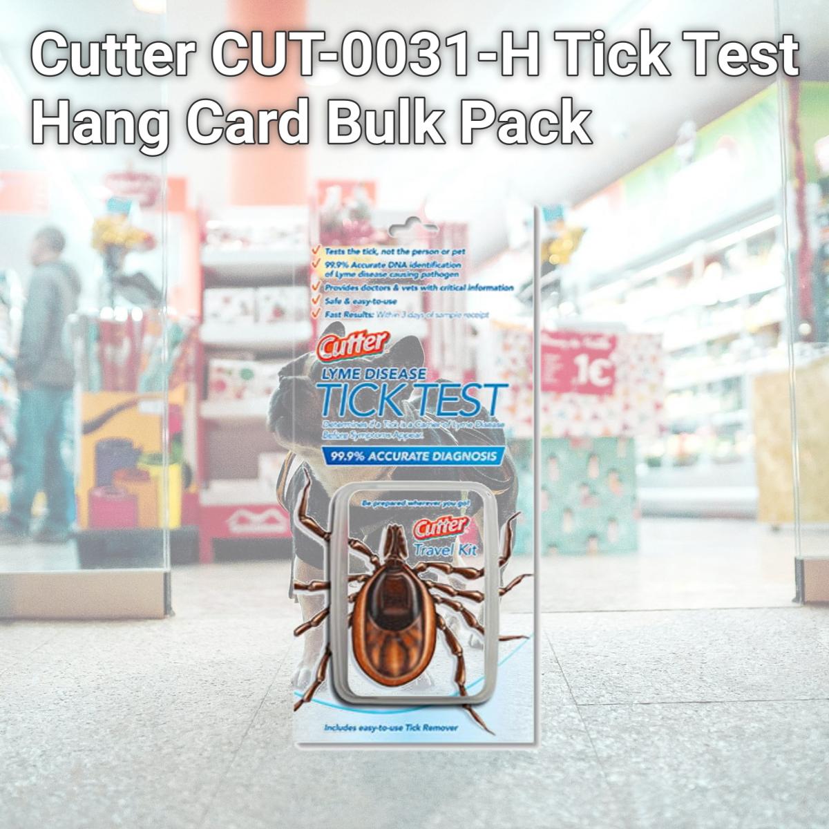 Picture of Cutter CUT-0031-H Tick Test Hang Card Bulk Pack