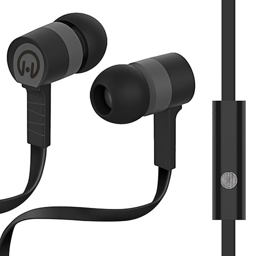 Picture of HyperGear  HYP-39000 HyperGear Low Ryder Earphones with Mic - Black &amp; Grey