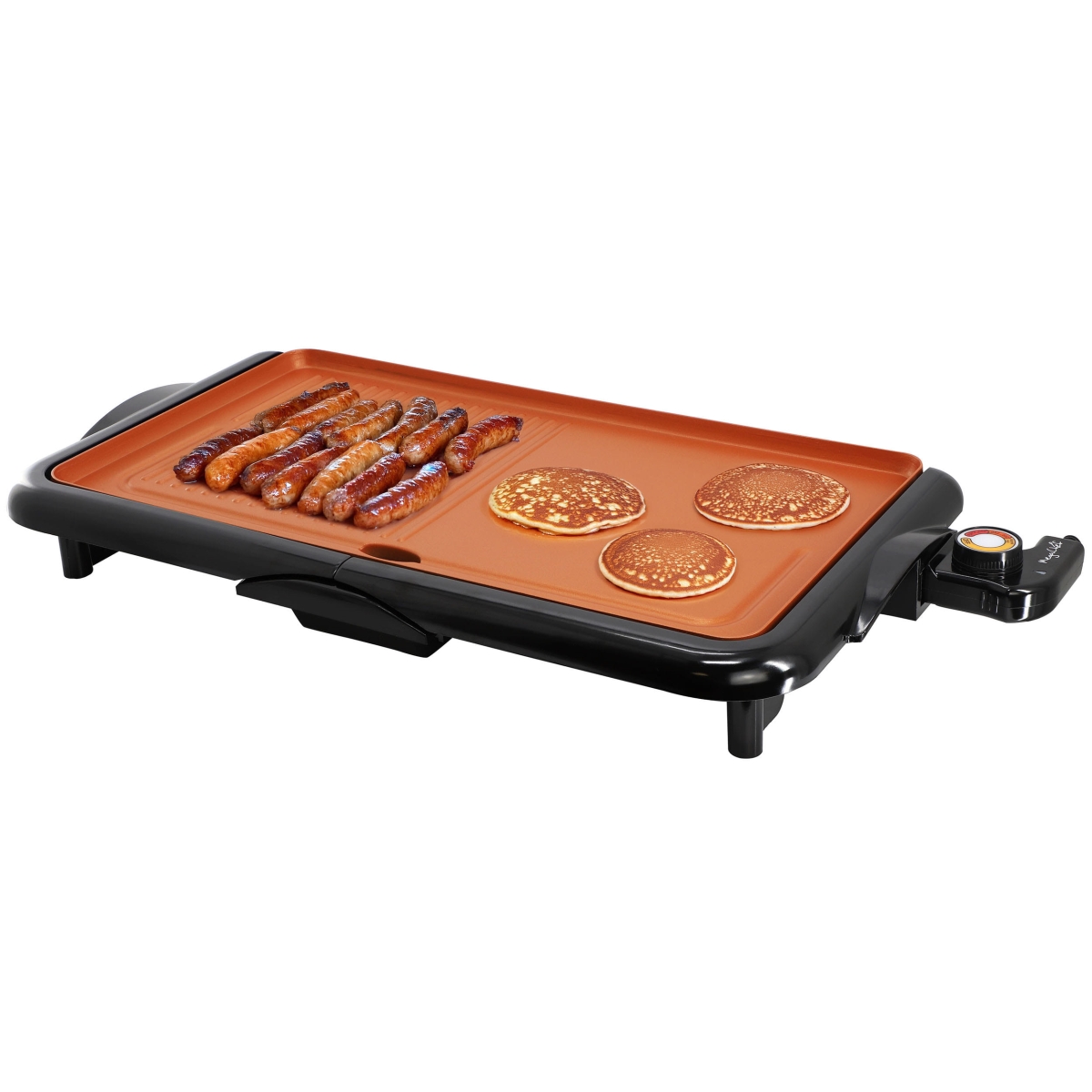 Picture of MegaChef MCG-4826YA MegaChef 18.89 Inch Electric Grill and Griddle in Black with Copper Coating