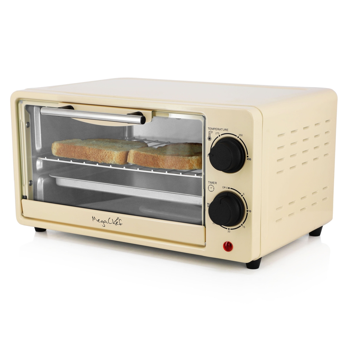 Picture of MegaChef MCOV-1200CR MegaChef 9.5 Quart Electric Counter Top Toaster Oven in Cream