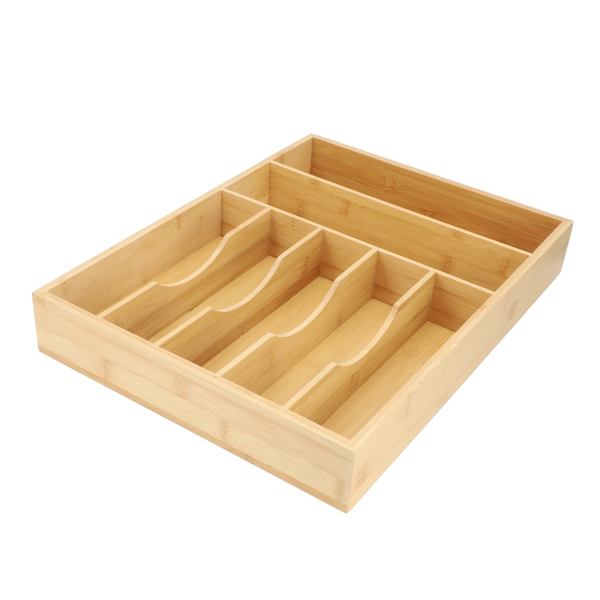 MC-B111  Bamboo 7 Section Drawer Organizer