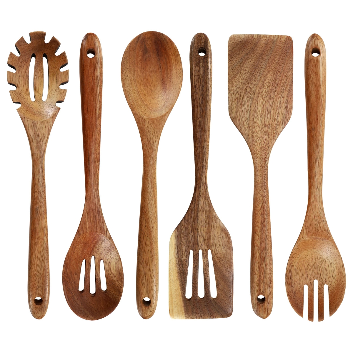 Picture of MegaChef MC-A107 MegaChef 6 Piece Acacia Wood Kitchen Utensil Set