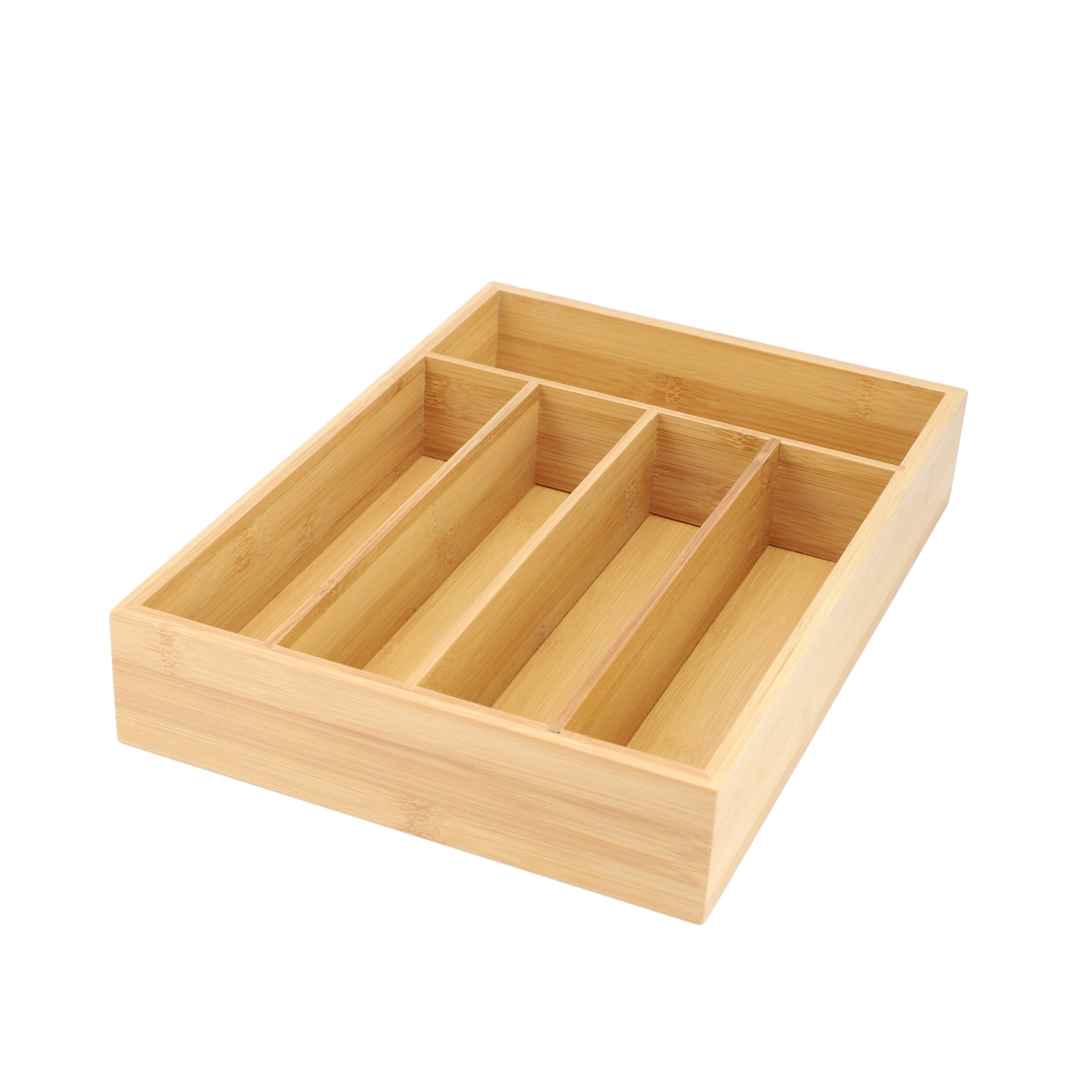 MC-B110  Bamboo 5 Section Drawer Organizer
