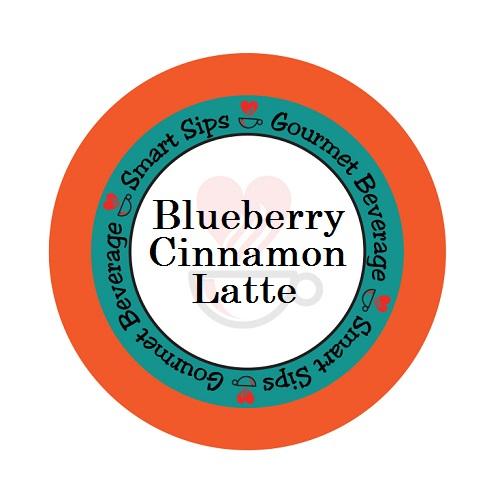 Picture of Smart Sips Coffee LATBLUCINN24 Blueberry Cinnamon Latte & 24 Single Serve Cups for All Keurig K-Cup Brewers