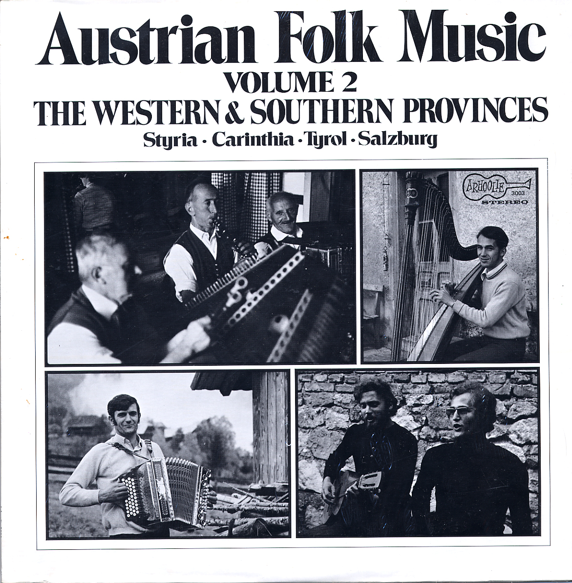Picture of Smithsonian Folkways Recordings ARH-03003-LP Austrian Folk Music&#44; Volume 2 - The Western & Southern Provinces Book - Vinyl LP