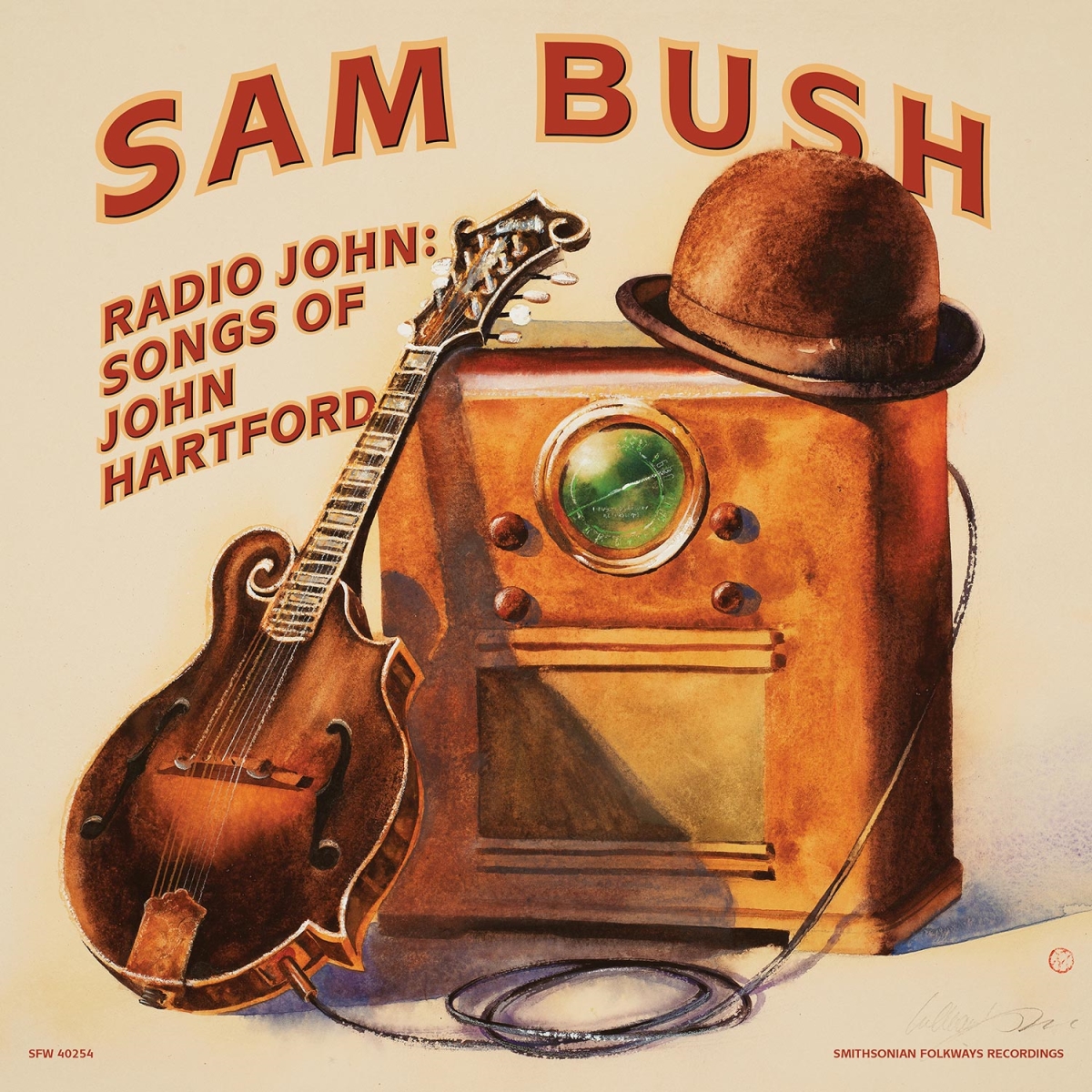 Picture of Smithsonian Folkways Recordings SF-40254-LP Radio John - Songs of John Hartford Book - Vinyl LP