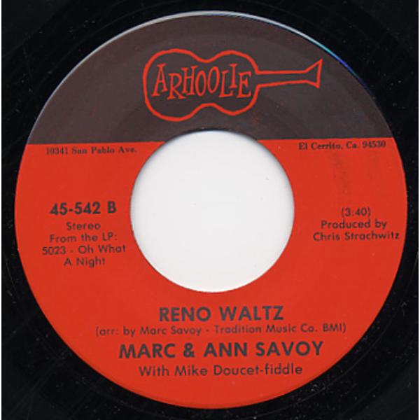 Picture of Smithsonian Folkways Recordings ARH-00542-45 Le Reve Des Soulards The Drunkards Dream & Reno Waltz Book - Vinyl 7 in. Single