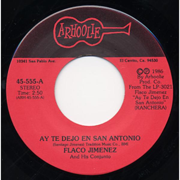 Picture of Smithsonian Folkways Recordings ARH-00555-45 Ay Te Dejo En San Antonio & La Barranca Book - Vinyl 7 in. Single
