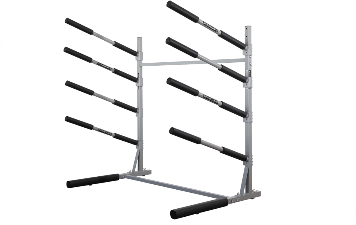 TL-4011 4 SUP Adjustable Tool Free Freestand Rack, Salty Grey