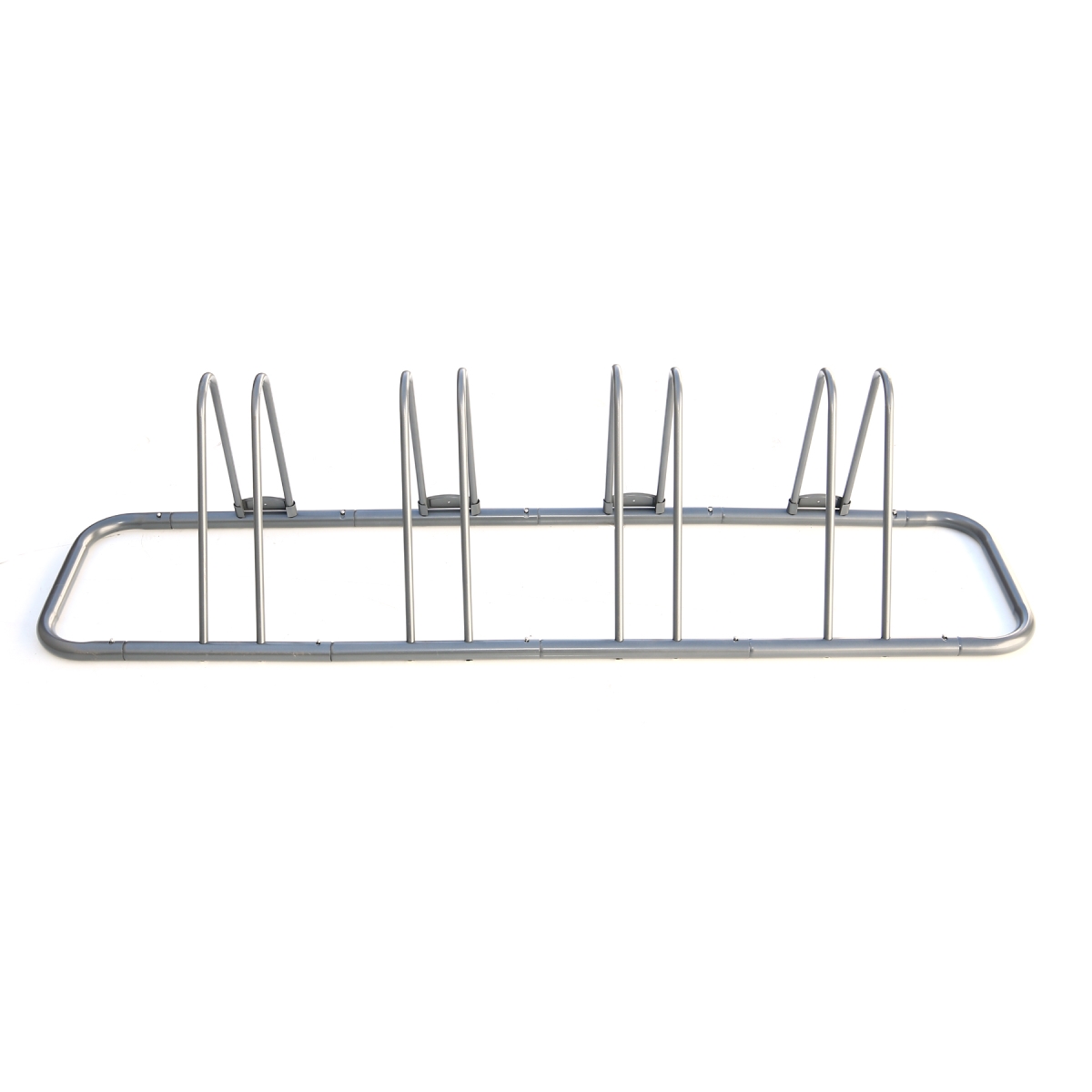 Floor Freestanding Parking Storage Stand - 4 Bike Stand, Grey