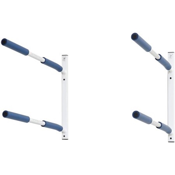 Double Tiers Hybrid Kayak or SUP Wall Mount Rack - Dual Angle, Black