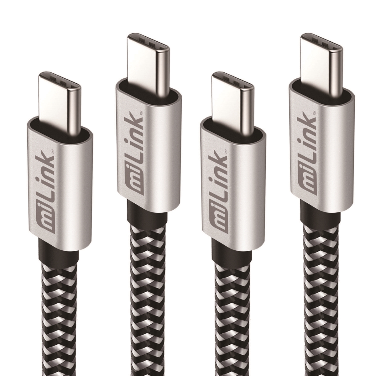 Picture of miLink TC4-i125 4-Pack USB-C (Type-C) Charging and Syncing Cable