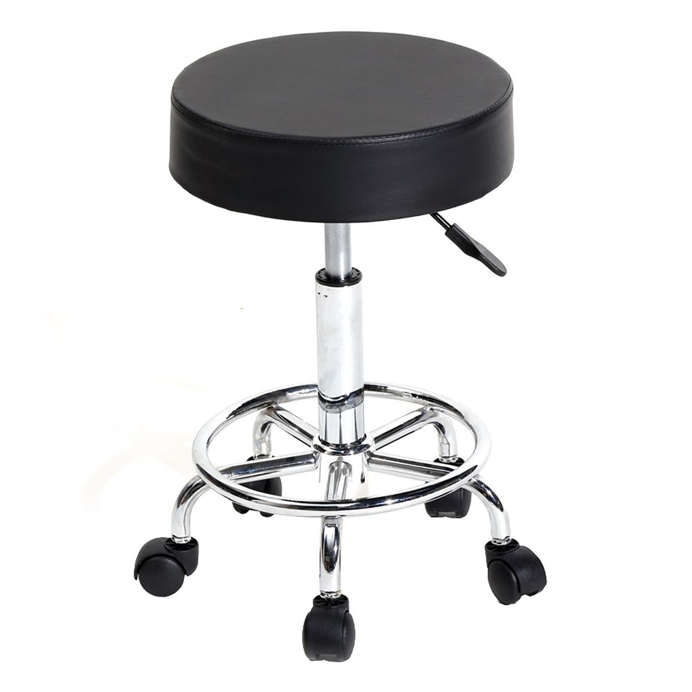 D0102HEBQWG Saddle Ha Ha Feet Rotation Bar Stool YJ, White & Black