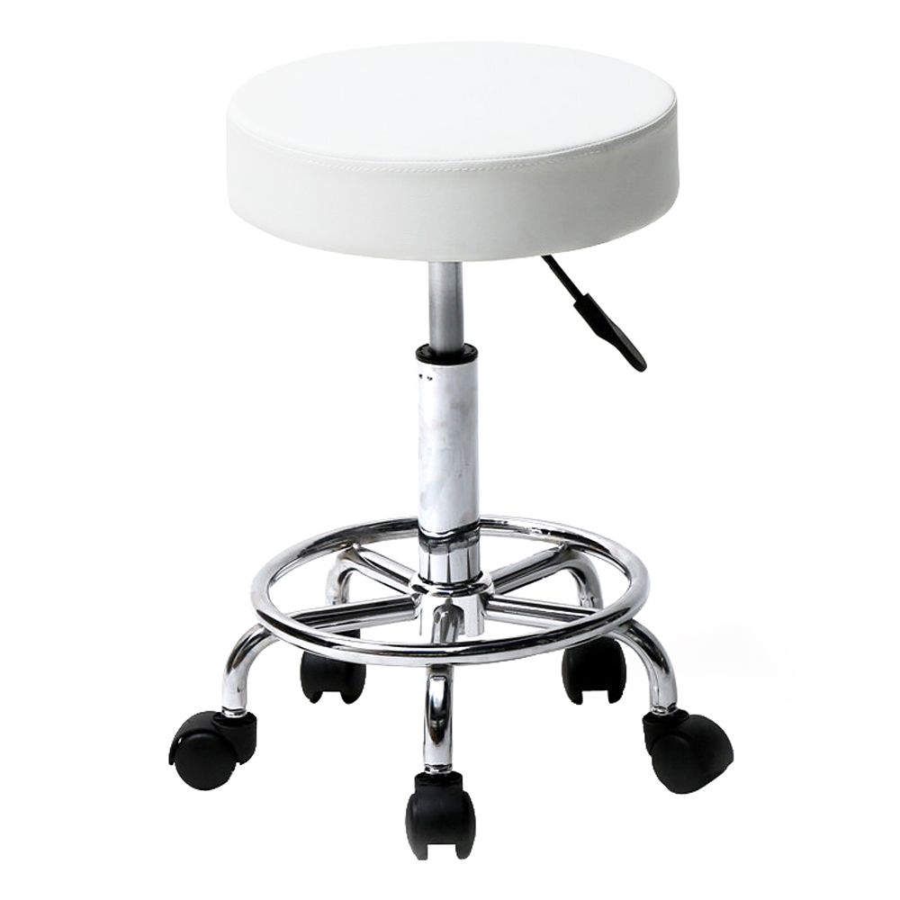 D0102HEBQWY Saddle Ha Ha Feet Rotation Bar Stool YJ - White & Black